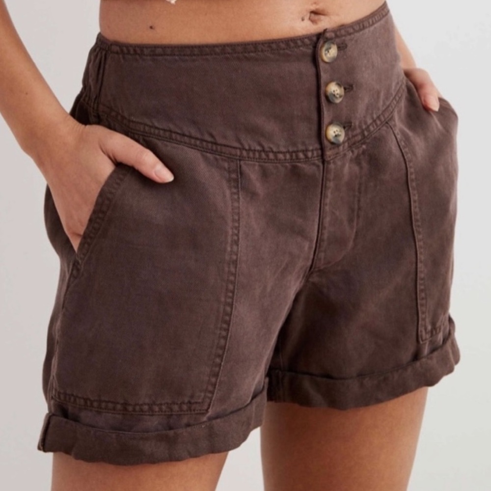 Aerie - Twill V High Waisted Shorts